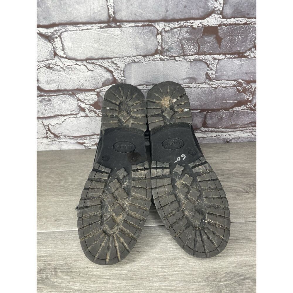TAOS Footwear Black Leather Lace Up Ankle Combat Boots Women Sz 7.5M US/38EU - Picture 16 of 16